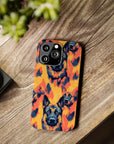 Impressionistic German Shepherds Slim Phone Cases