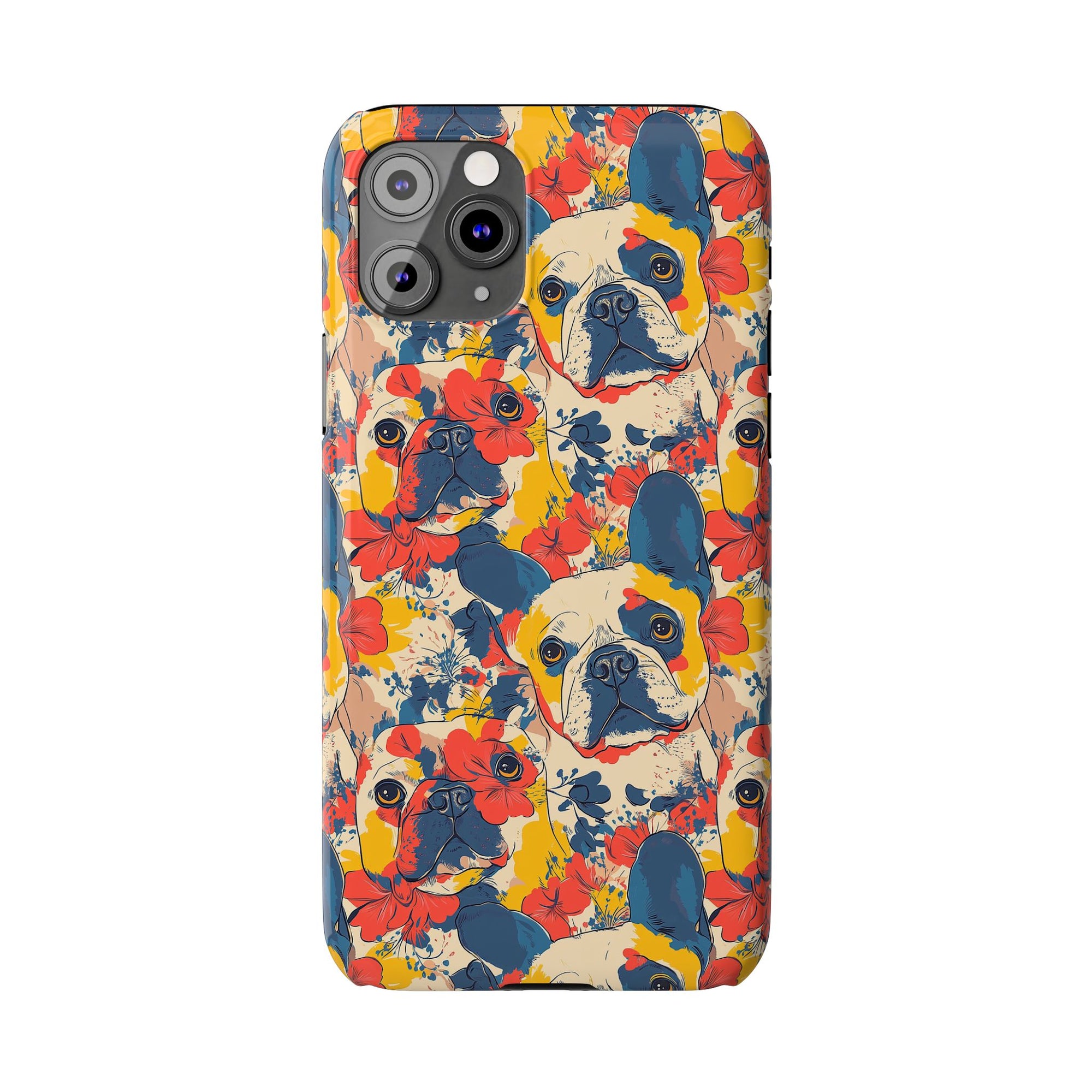 Bloom Pup Frenchietastic Splatter Slim Phone Cases