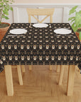 Nighttime Corgi Glow Stride Tablecloth