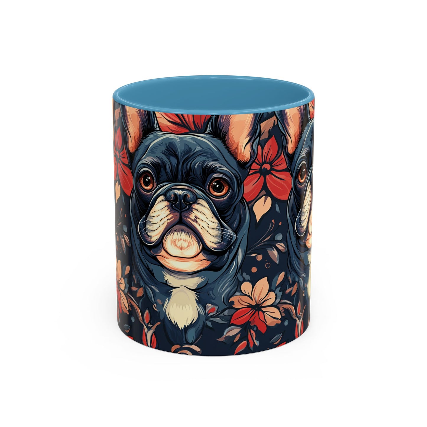 Gothic Rose Bulldog Noir Enchantment Accent Coffee Mug