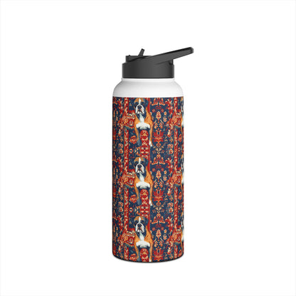 Boxer Blossom Tapestry Delight Stainless Steel Water Bottle