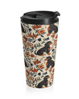 Blossoming Dachshunds Delight Stainless Steel Travel Mug