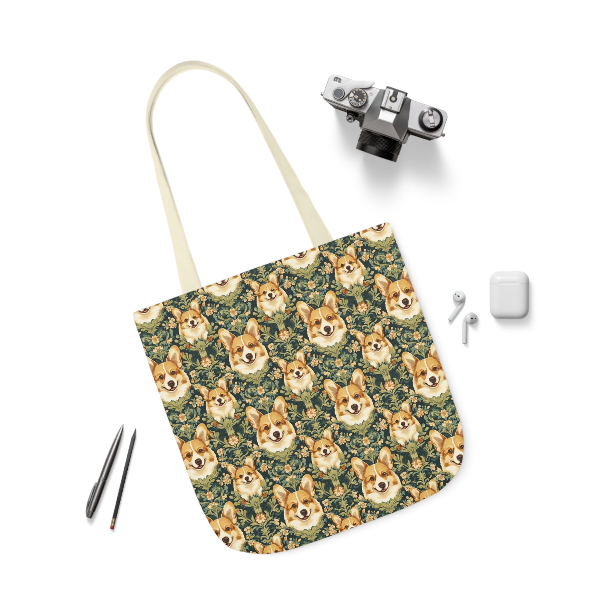 Corgi Charmz Canvas Tote Bag