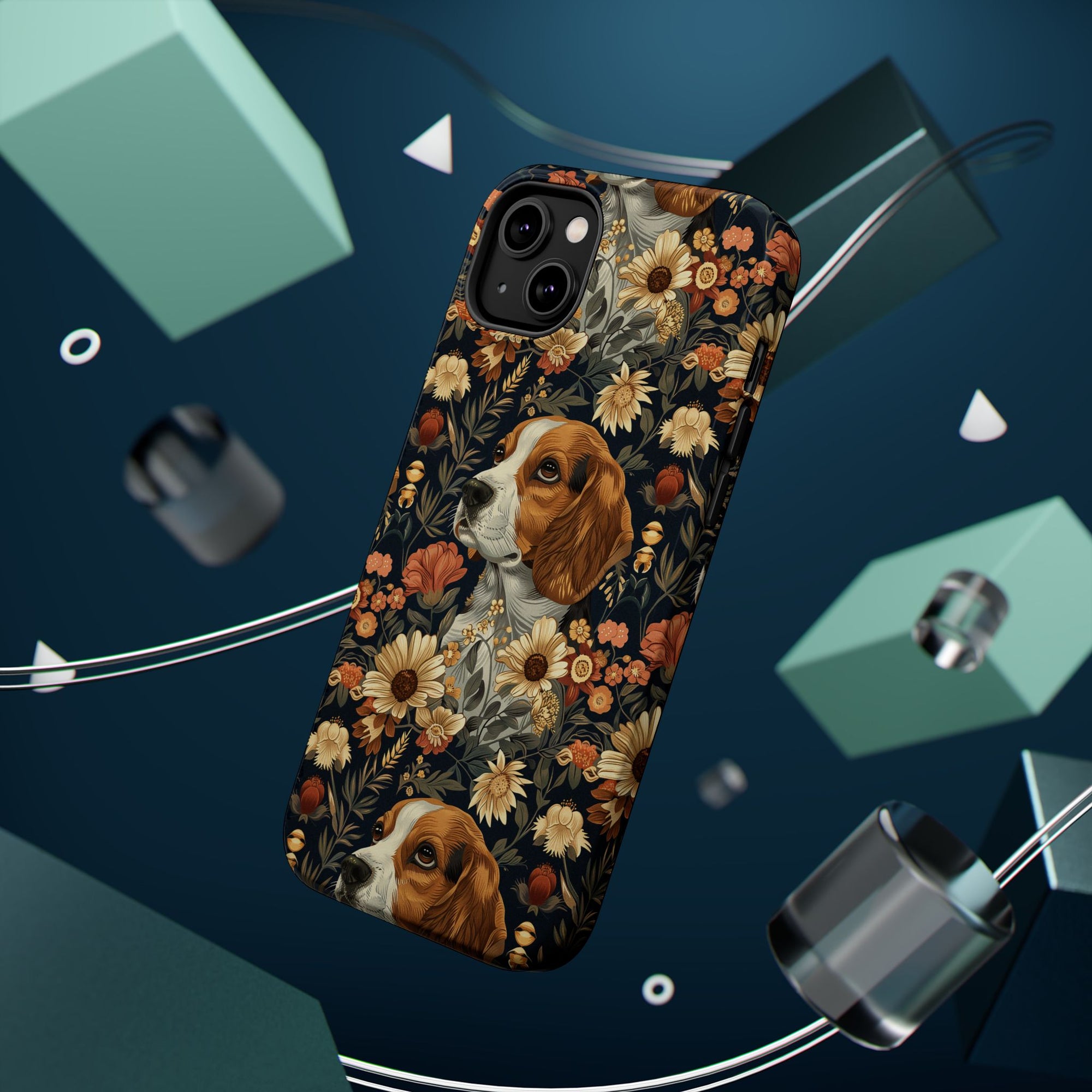 Beagle Blossoms Magnetic Tough Cases