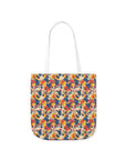 Bloom Pup Frenchietastic Splatter Canvas Tote Bag