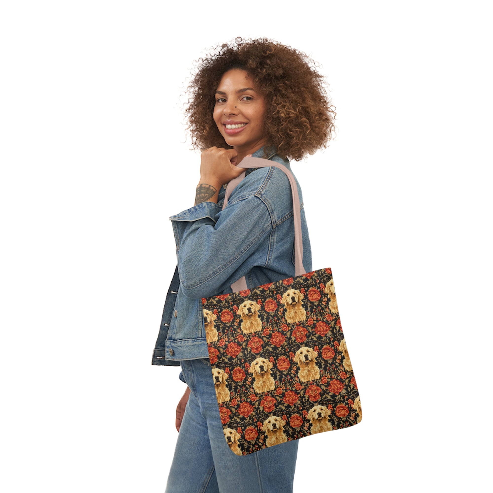 Golden Pawsatronic Tapestry Canvas Tote Bag