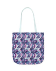 Funky Geometric Boxerista Canvas Tote Bag