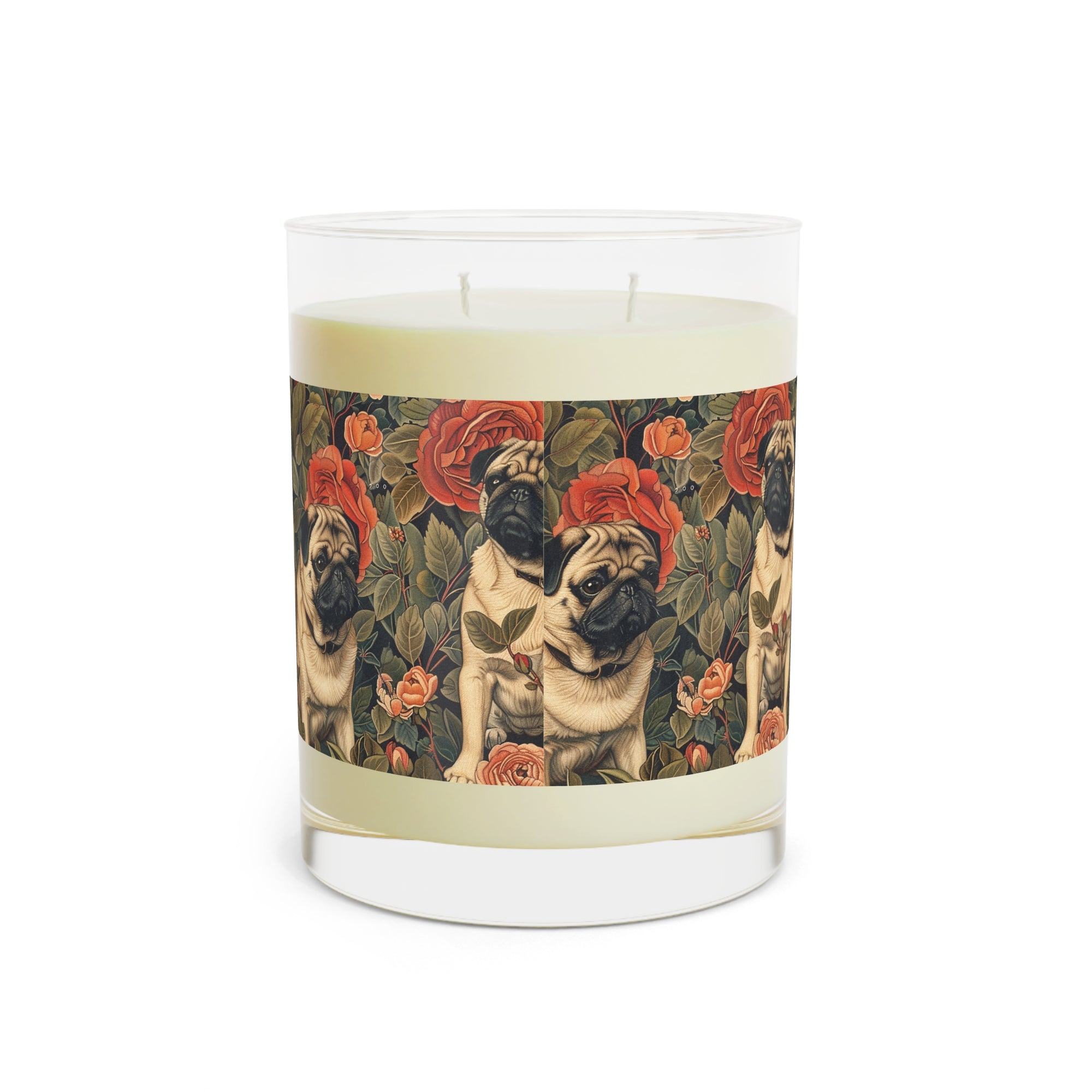 Blooming Pug Paradise Scented Candle