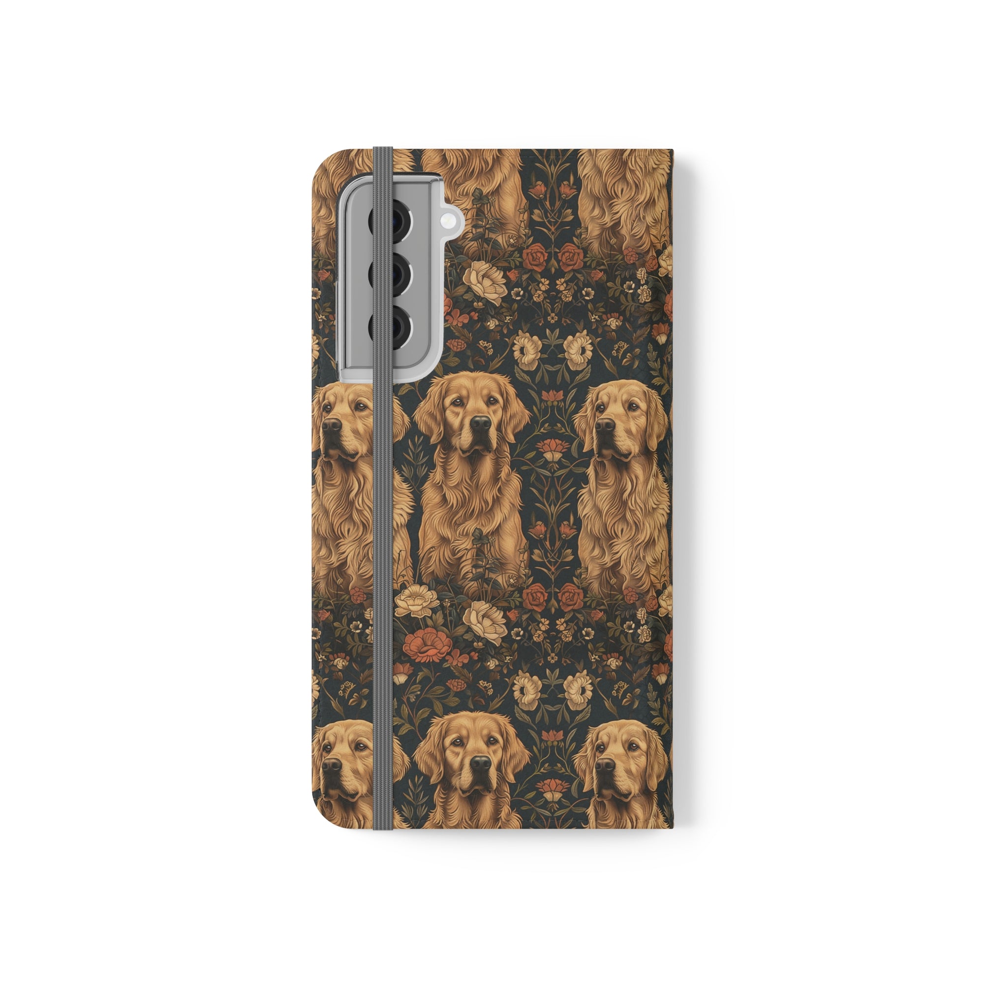 Fanciful Golden Paradise Blossom Flip Cases