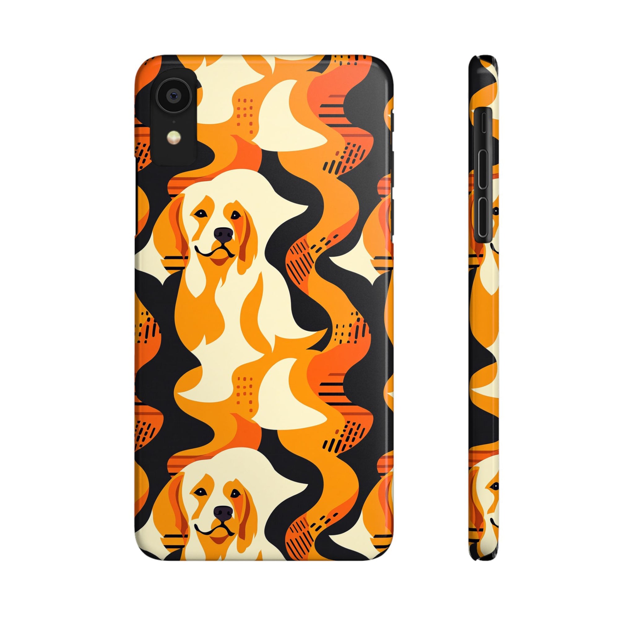 Golden Woof Abstract Glamour Slim Phone Cases