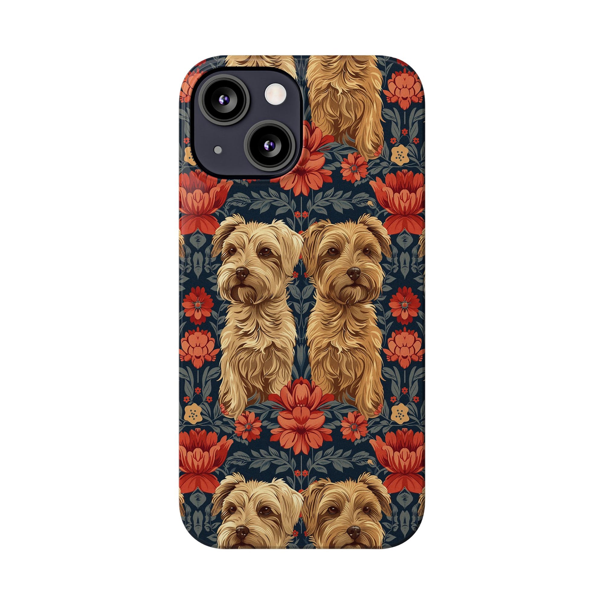 Yorkie Charm Twins Slim Phone Cases