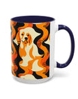 Golden Woof Abstract Glamour Accent Coffee Mug