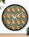 Blooming Goldie Glam Wall Clock