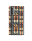 Pawsome Rottweiler Royalty Plaid Flip Cases