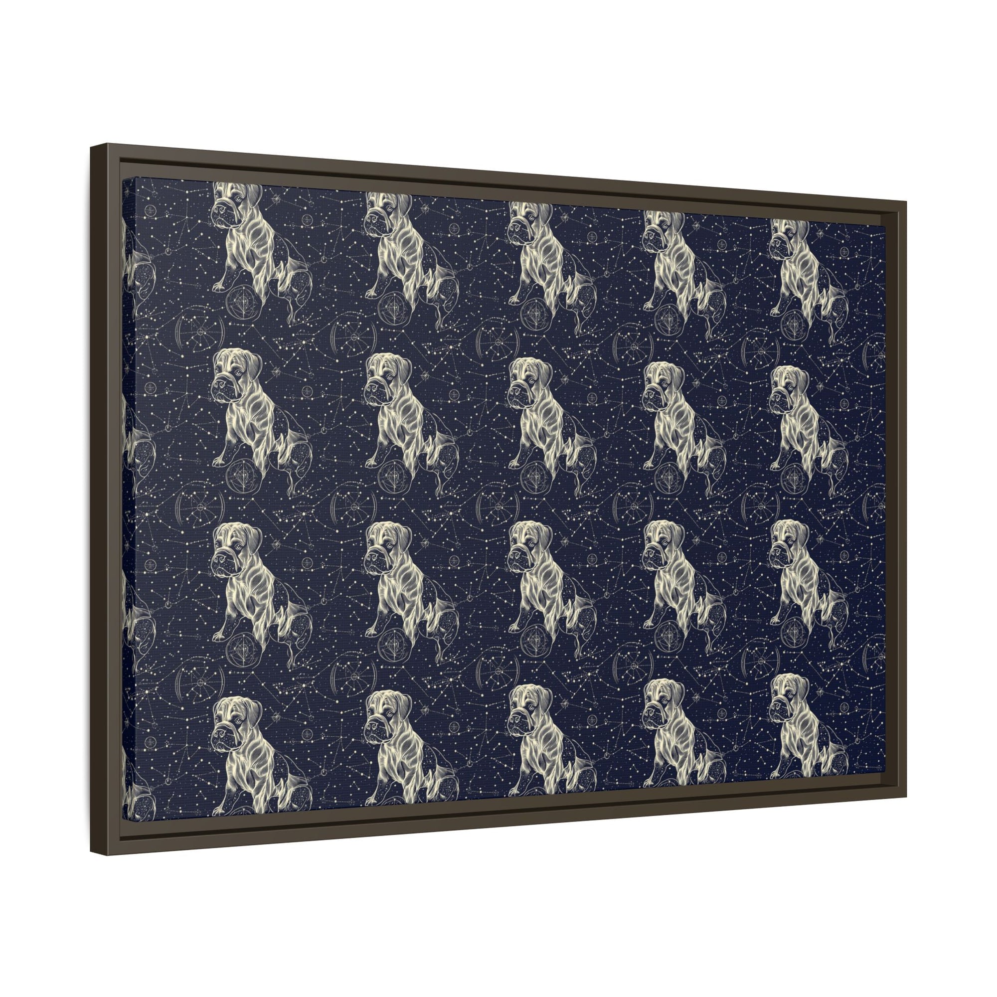 Celestial Boxer Bliss Matte Canvas, Framed