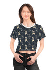 Frenchie Celestial Soar Crop Tee