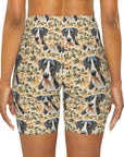 Majestic Great Dane Meadow High Waisted Yoga Shorts