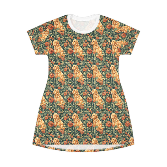 Blooming Goldie Glam T-Shirt Dress