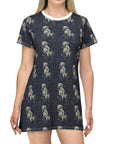 Celestial Boxer Bliss T-Shirt Dress