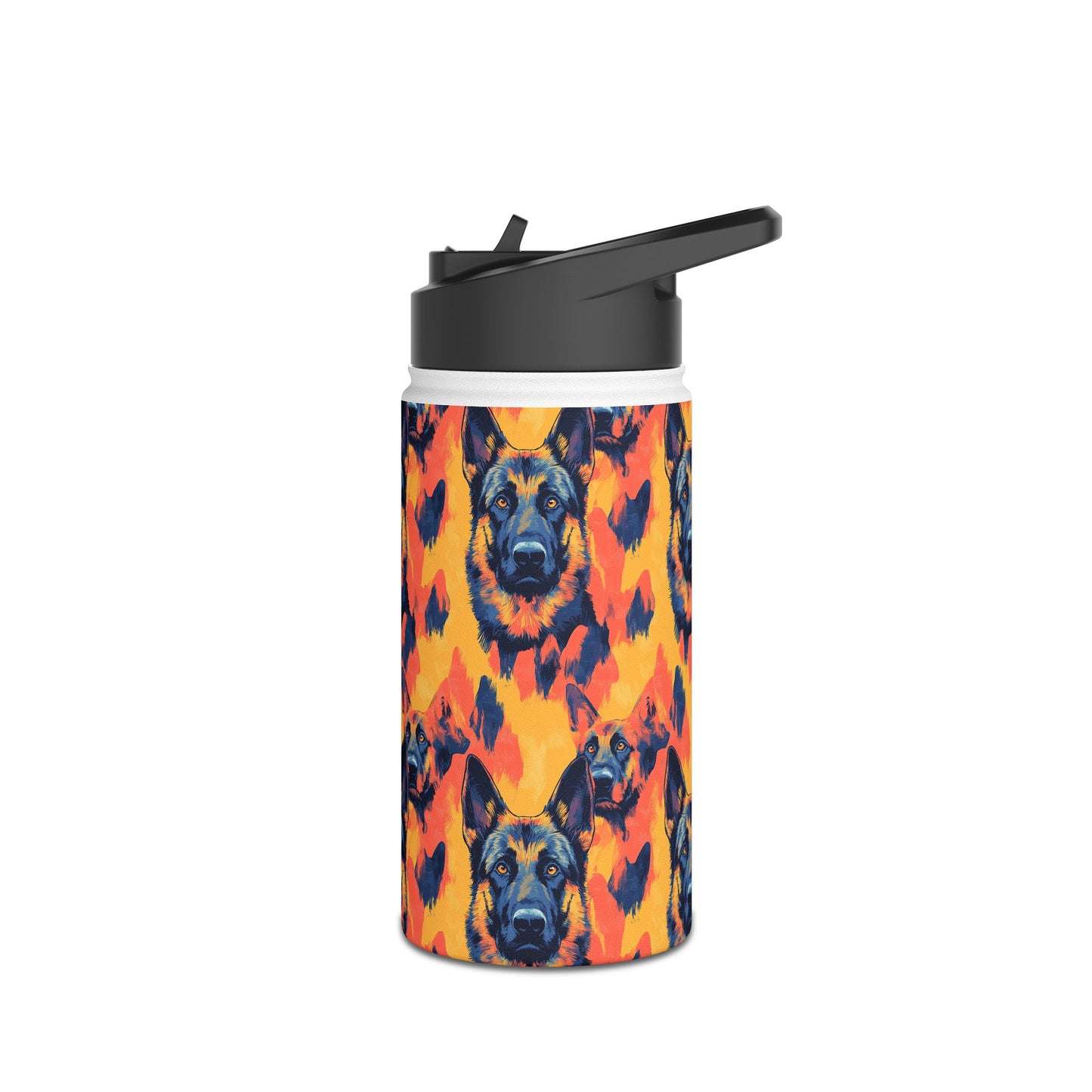 Impressionistic German Shepherds Stainless Steel Water Bottle