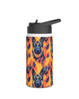 Impressionistic German Shepherds Stainless Steel Water Bottle