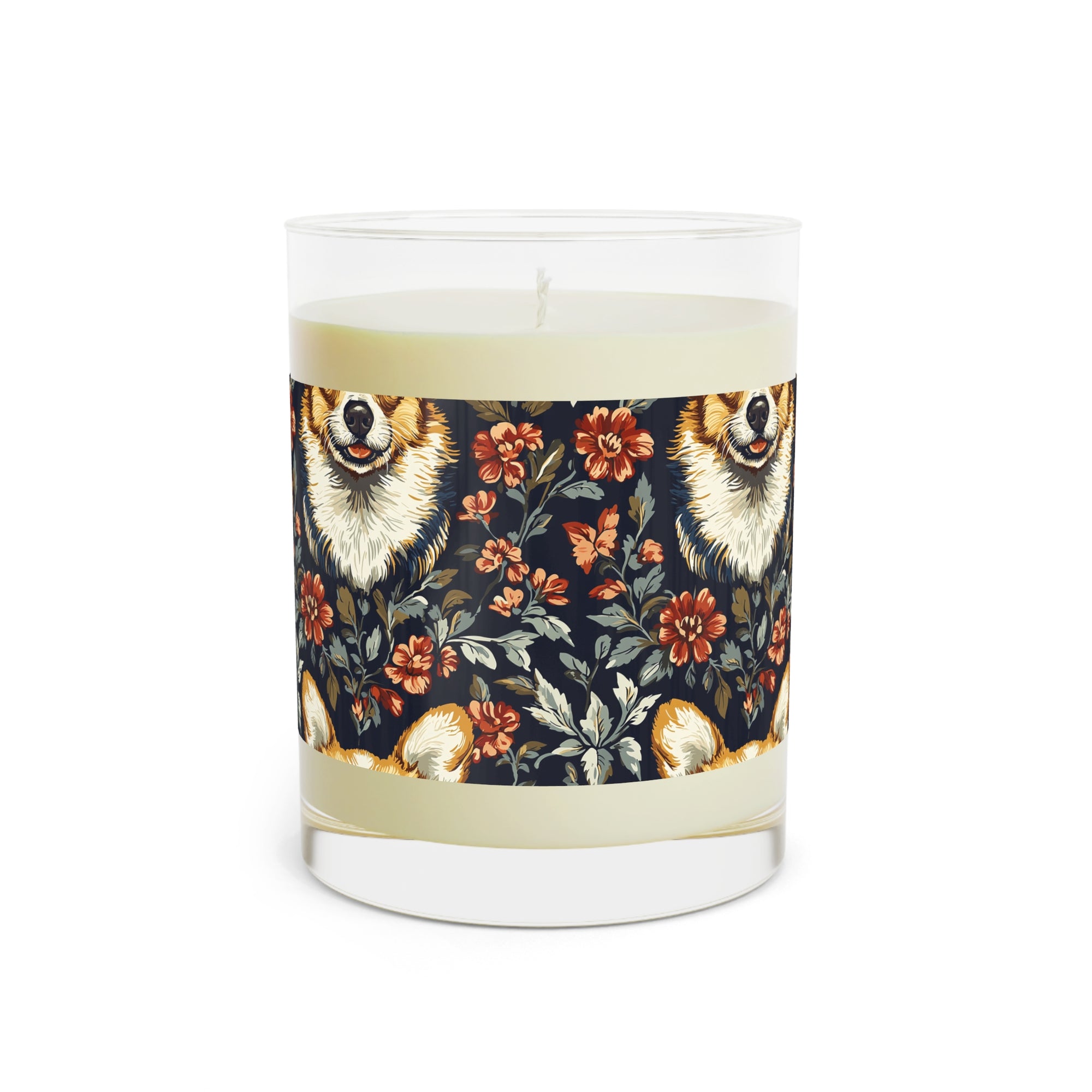 Floofy Corgi Blossom Blast Scented Candle