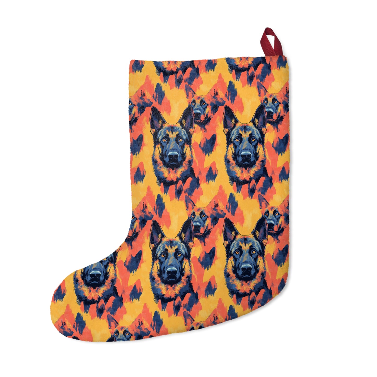 Impressionistic German Shepherds Christmas Stockings