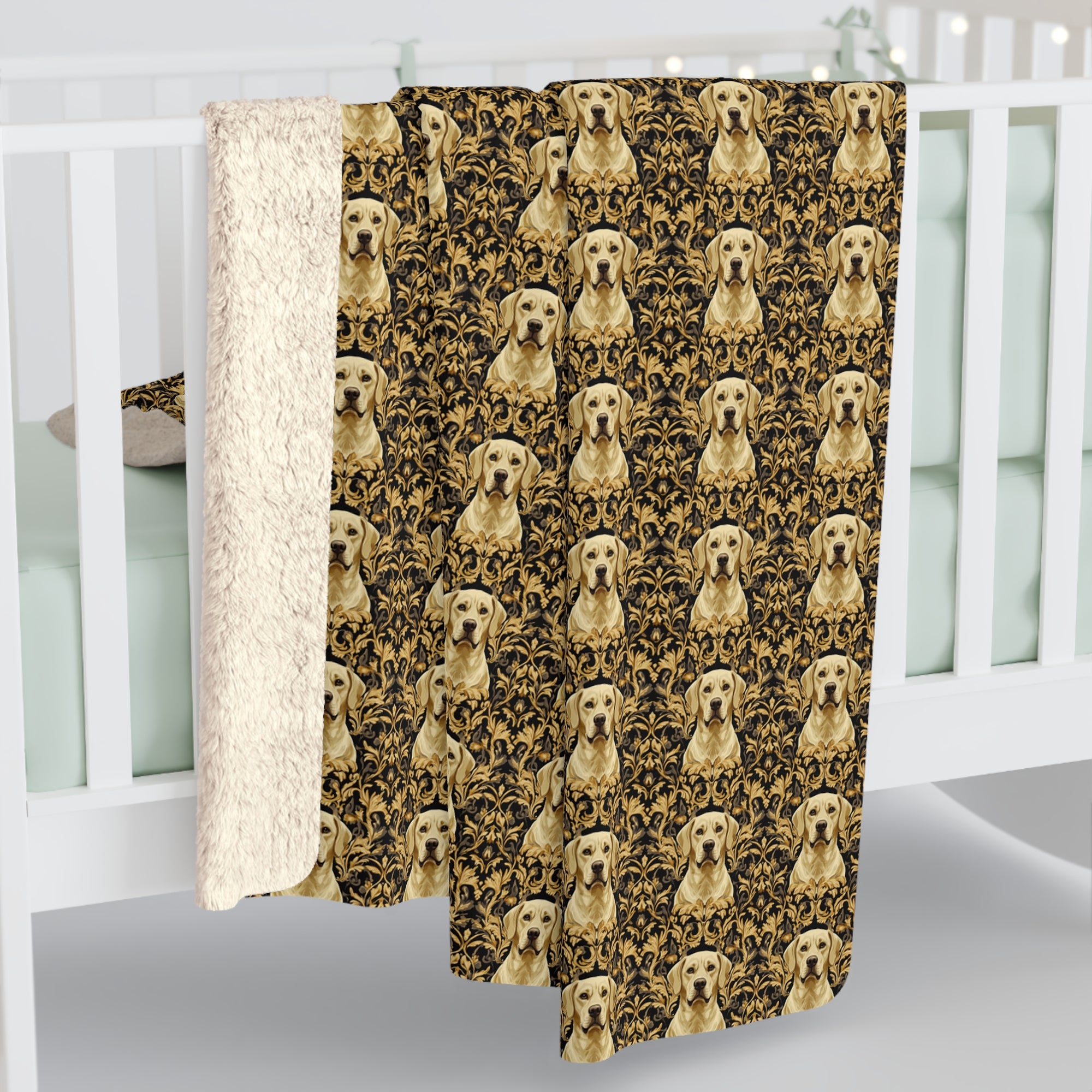 Royal Pawsitivity Labs Sherpa Fleece Blanket