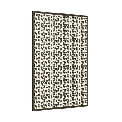 Puggie Pout Perfection Matte Canvas, Framed