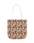 Bloom Pup Frenchietastic Splatter Canvas Tote Bag