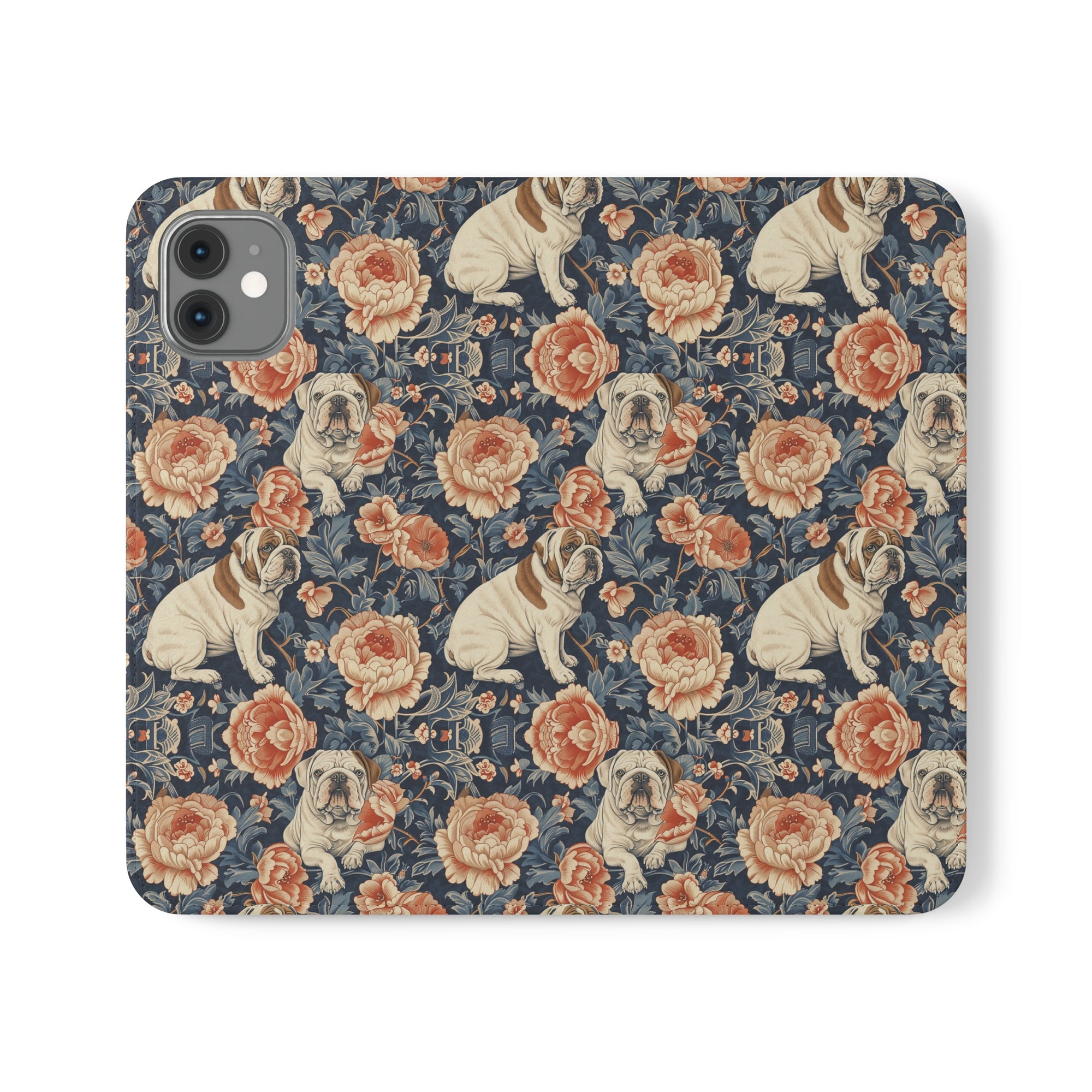 Blooming Bulldog Beauty Flip Cases