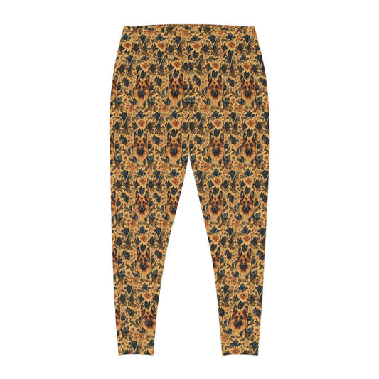 Autumnal German Shepherd Glamour Plus Size Leggings