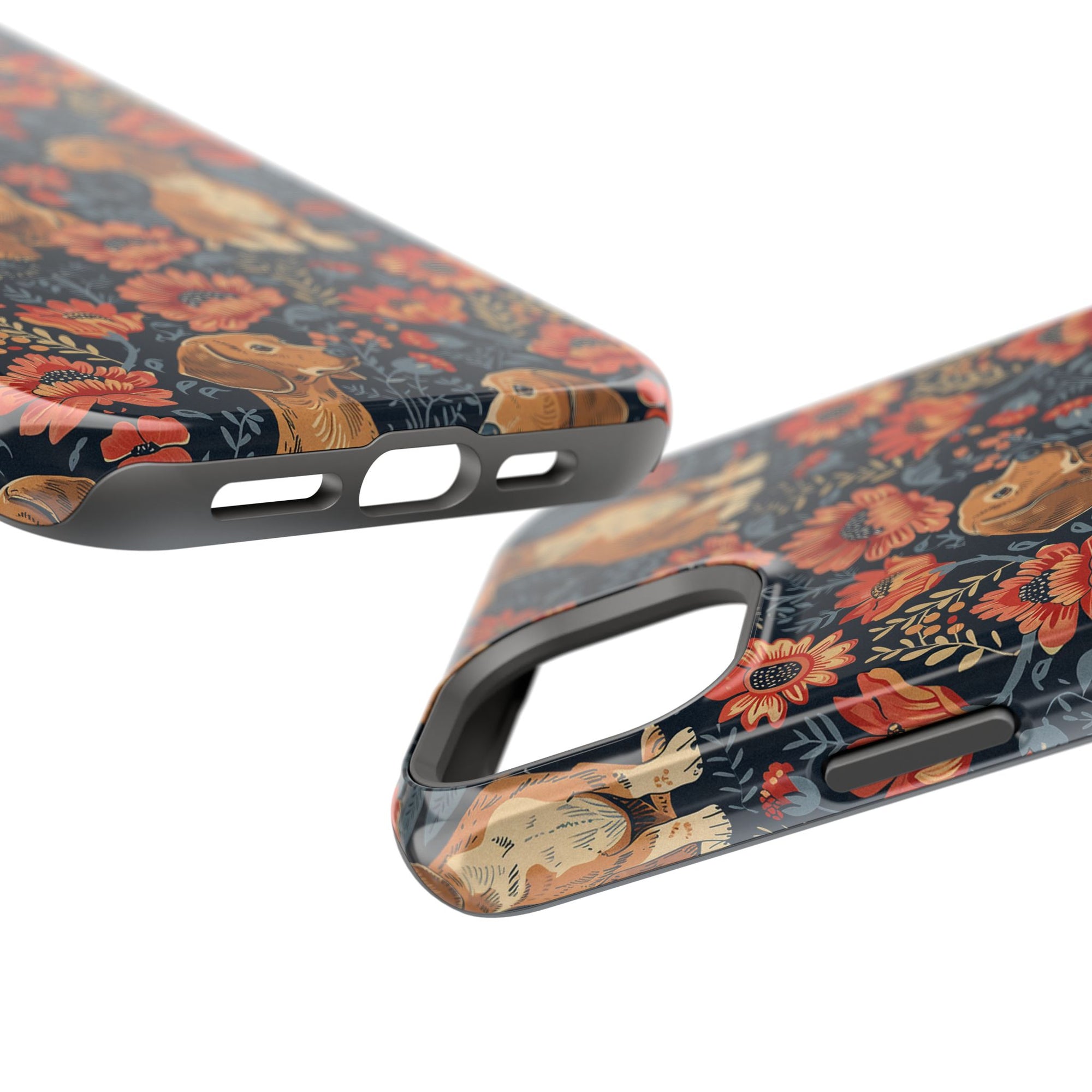 Floral Pawsome Dachsund Delight Magnetic Tough Cases