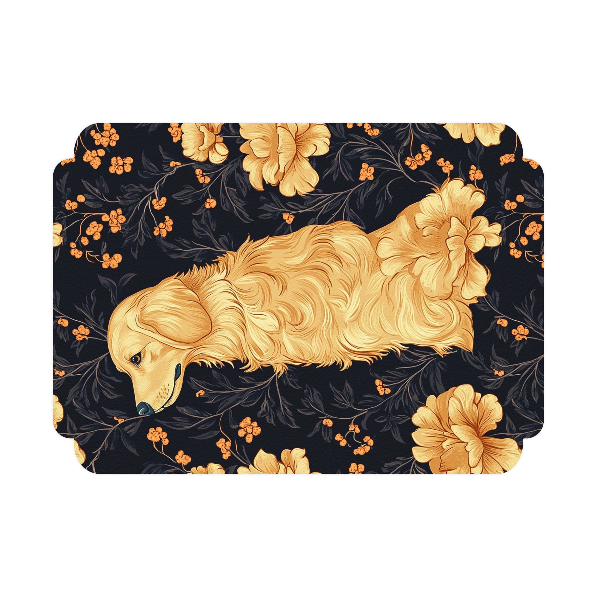 Golden Paws Floral Frenchie Postcards