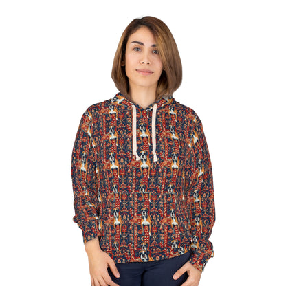 Boxer Blossom Tapestry Delight Unisex Pullover Hoodie