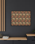 Blooming Pug Paradise Matte Canvas, Framed