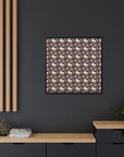 Bulldog Blossom Bonanza Matte Canvas, Framed