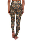 Beagle Blossom Bonanza High Waisted Yoga Leggings