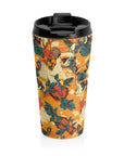 Frenchie Glow-Up Galore Stainless Steel Travel Mug