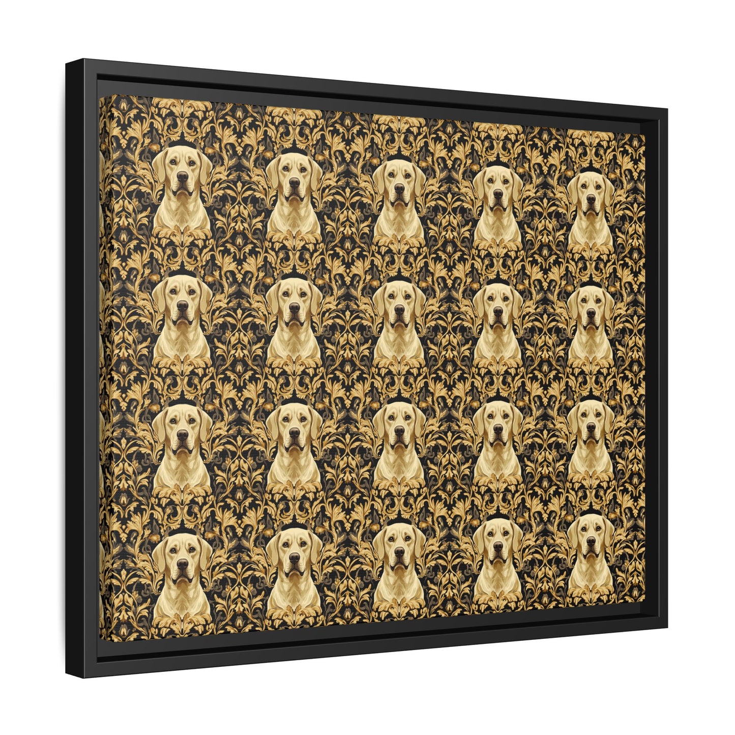 Royal Pawsitivity Labs Matte Canvas, Framed