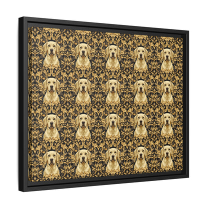 Royal Pawsitivity Labs Matte Canvas, Framed