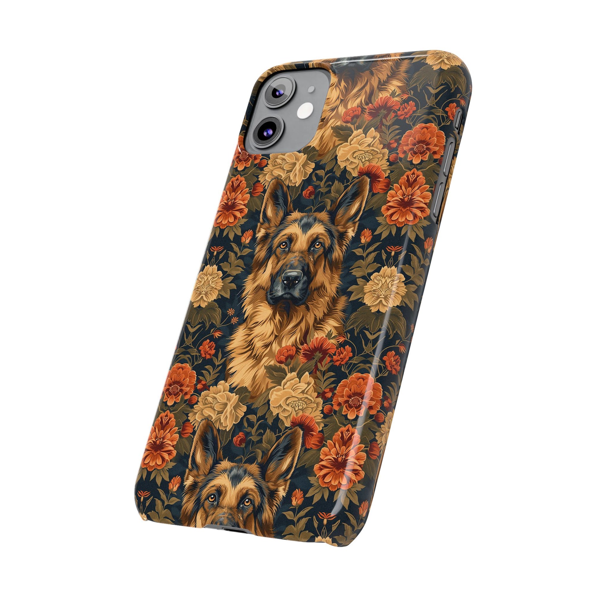 WhimsiWooly Shepherd Spritz Slim Phone Cases