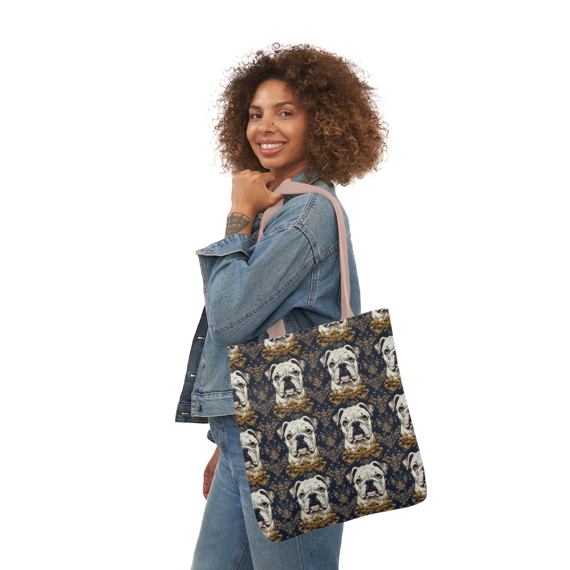 Wildwood Wanderlust Bulldog Canvas Tote Bag