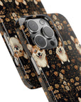 Nighttime Corgi Glow Stride Slim Phone Cases