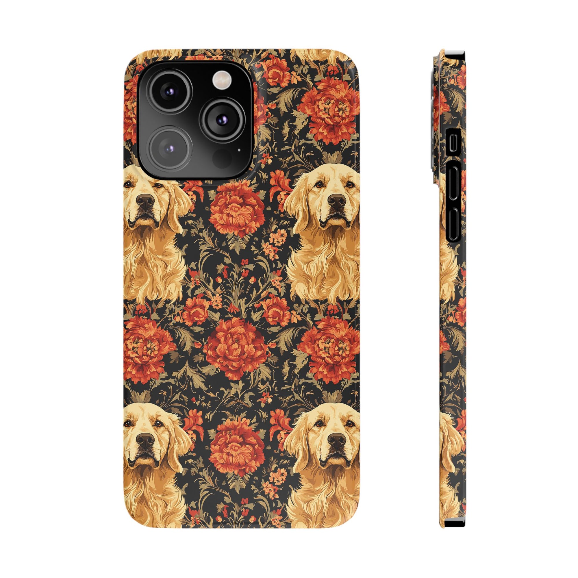 Golden Pawsatronic Tapestry Slim Phone Cases