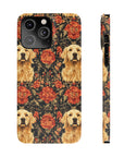 Golden Pawsatronic Tapestry Slim Phone Cases