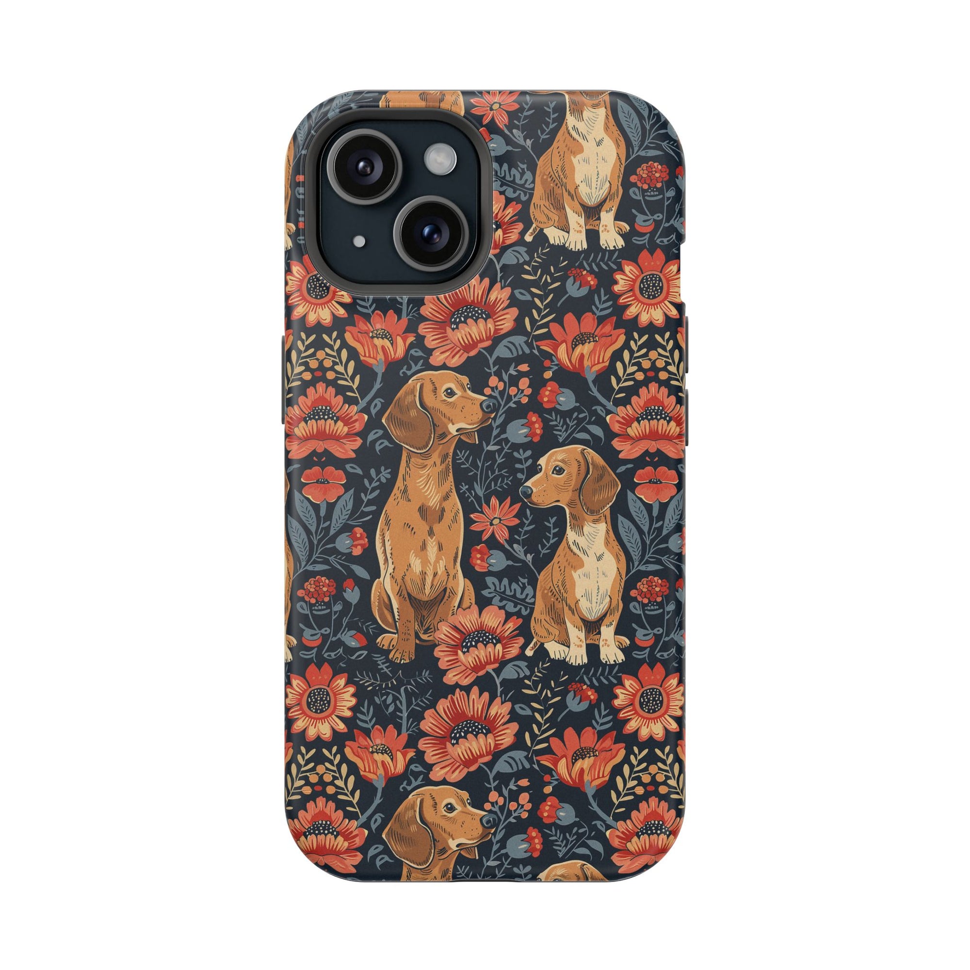 Floral Pawsome Dachsund Delight Magnetic Tough Cases