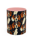 Beagle Glimmer Gaze Glamour Accent Coffee Mug