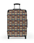 Pawsome Rottweiler Royalty Plaid Suitcase