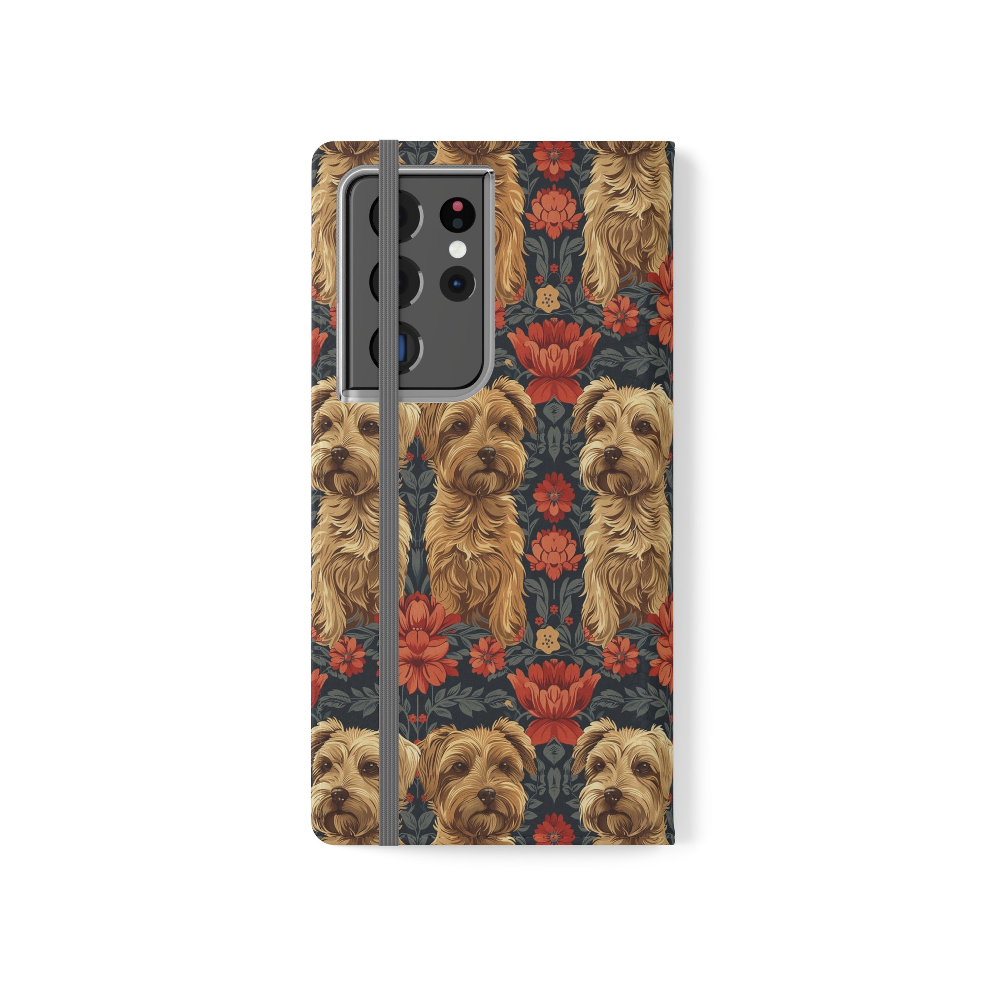 Yorkie Charm Twins Flip Cases